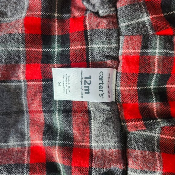 Carter’s Quilted Baby Jacket with Hood – Size 12M(Fall/Spring Coat) - Picture 4 of 6